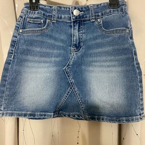 Girls 7-8 Denim Blue Skirt.